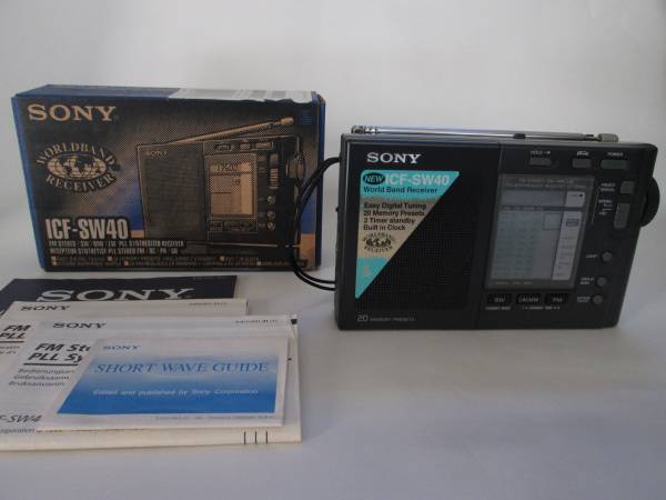 SONY☆ワールドバンドレシーバー☆ICF-SW40☆未使用品を整備済み 品質