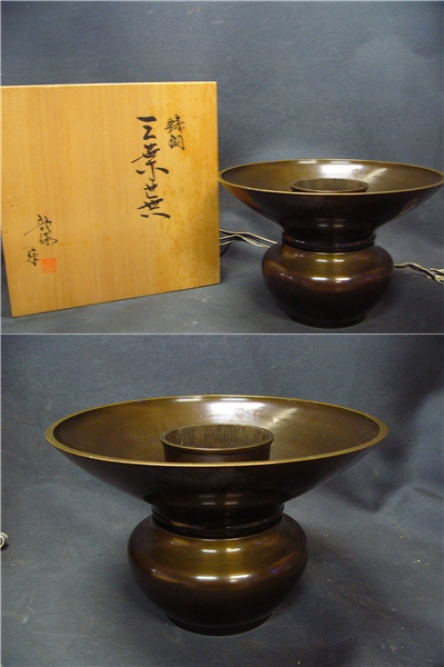 薄端 花器 鋳銅 BK559時代銅器古銅蝋型鋳銅龍形脚 薄端花器 【公式通販】