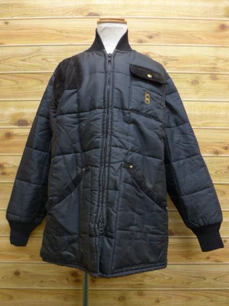 L★古着ジャケットハンティングスエード使用紺中古メンズアウタ