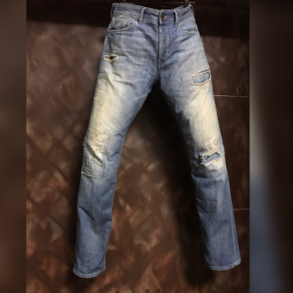 DIESEL BLACK GOLD リペアダメージ加工デニム 28 ディーゼル
