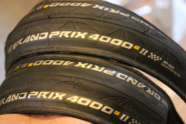 1円売切 美品 コンチネンタル GP4000 S Ⅱ 2本set 23mm タイヤ