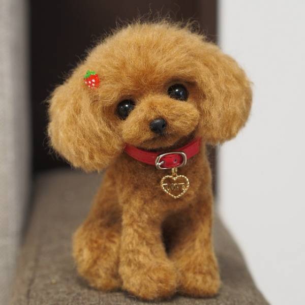 羊毛フェルト 犬 トイプードル ハンドメイド 羊毛フェルト 【公式通販】