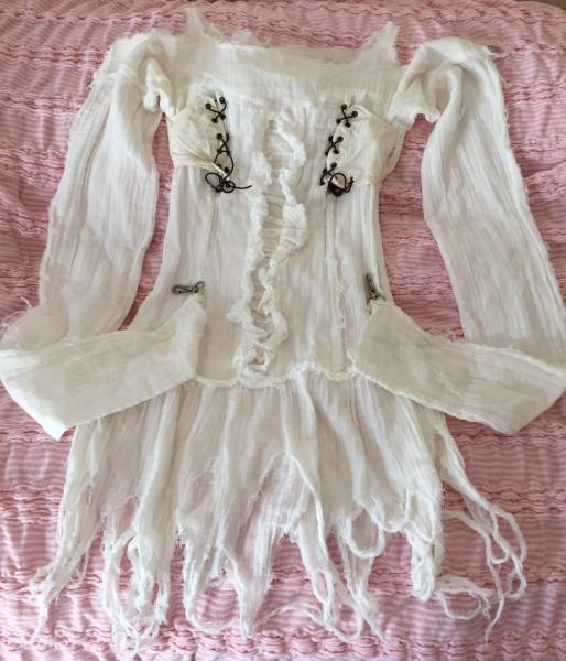 aliauaa アリスアウアア　白ガーゼ　ワンピース