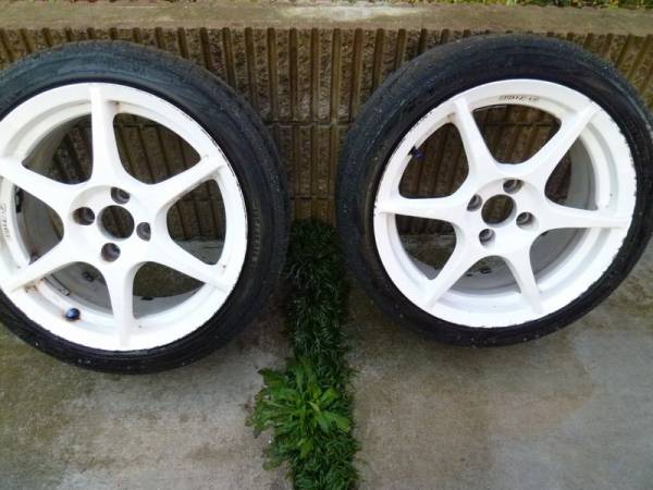 P1レーシング改 7J+38 ブルーアースエース 195/45-16 2本