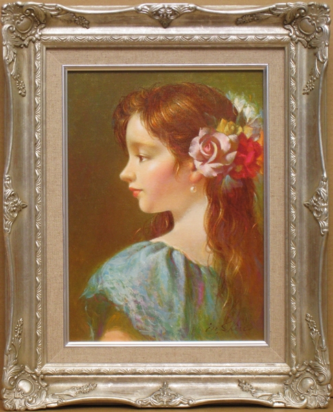 進 徹 先生 花飾り 4F 油彩(人物画)|売買されたオークション情報、yahooの商品情報をアーカイブ公開 - オークファン(aucfan.com)