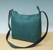 ハンドメイド★日本製★牛革◆ブルー★斜め掛けショルダーバッグ