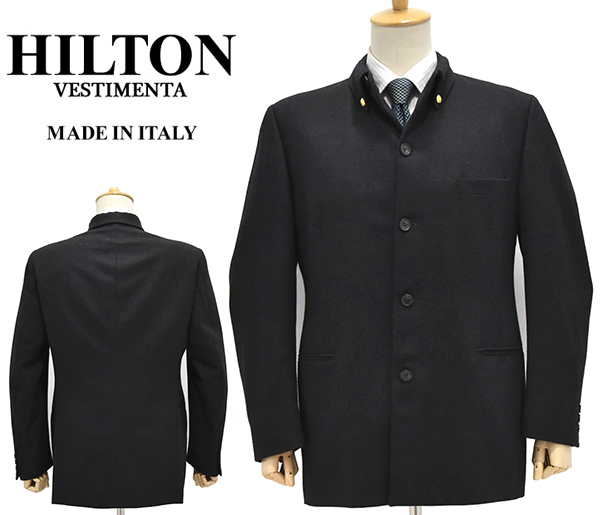 カシミヤ混 TIME イタリア製・高級素材HILTON ウールコート HILTON
