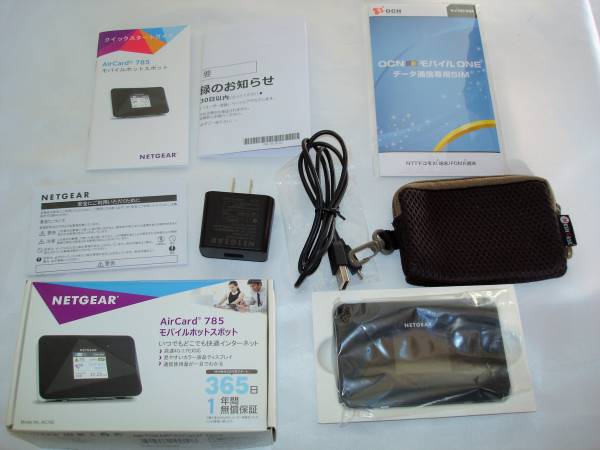モバイルルーター NETGEAR AirCard 785S ケース OCNモバイルONE データ通信専用SIM