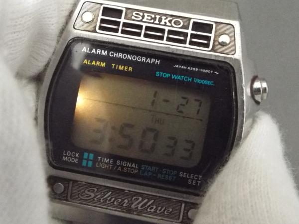 SEIKO/セイコー シルバーウェーブ A259-5090 デジタル 腕時計 USED