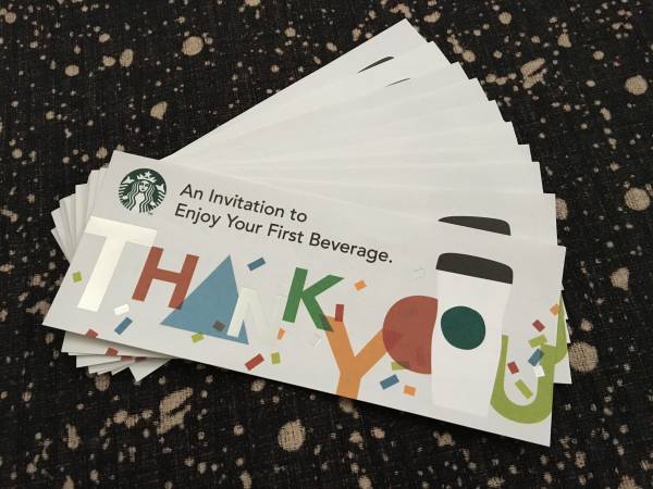送料込★スタバ★ドリンクチケット 10枚 タンブラー要
