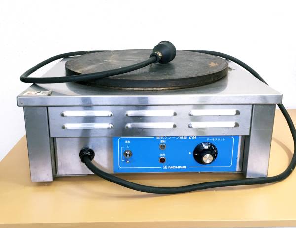 NICHIWA ニチワ 業務用 電気クレープ焼機 単相200V 直径410mm 厨房機器