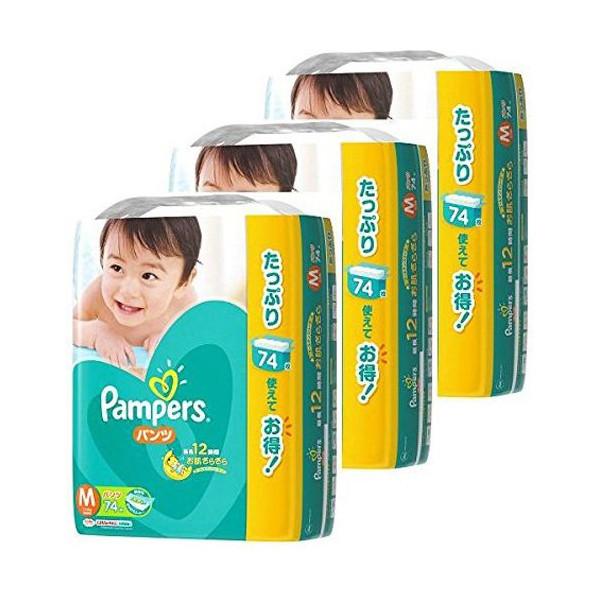 【送料無料】 パンパース さらさらケアパンツ M 222枚(74枚×3)