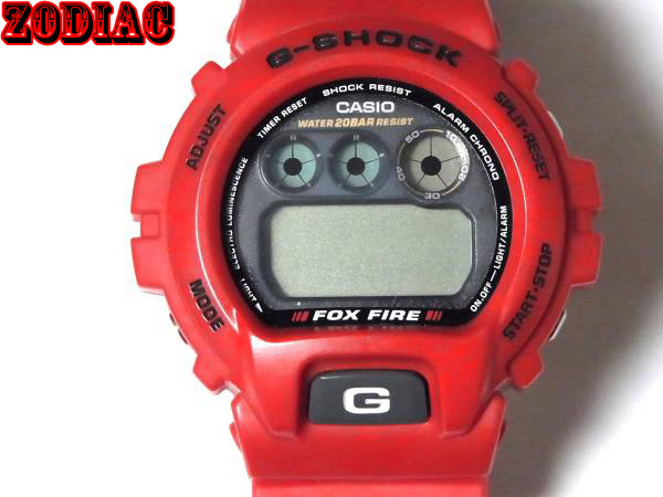 1円～ G-SHOCK/Gショック FOX FIRE DW-6900 スラッシャー 赤 三つ目