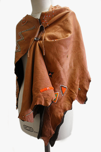 ☆超美☆ KAPITAL キャピタル◇ディアスキン ビーズワーク ストール 鹿