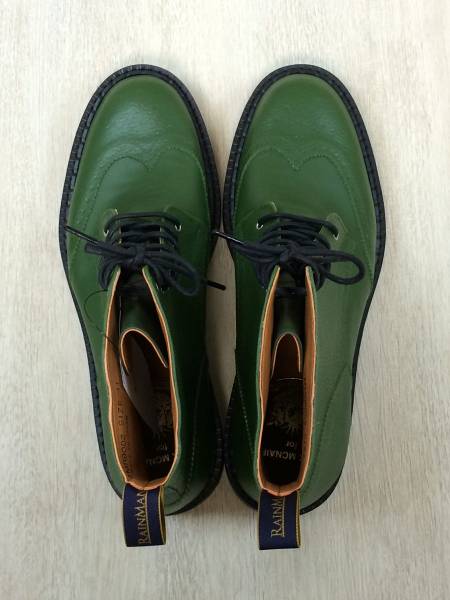 MARK MCNAIRY◆レースアップブーツ/US11/GRN/PVC