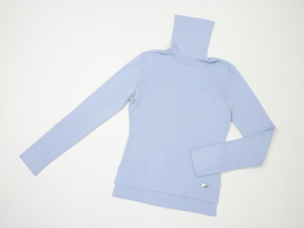 フォクシー/FOXEY　ウールタートルネックセーター　38　ソフィーブルー