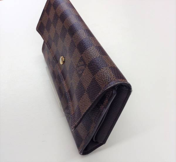 LOUIS VUITON ヴィトン ダミエ N61215 三つ折り長財布 エベヌ LOUIS VUITON ヴィトン ダミエ N61215 三つ折り長財布 エベヌ