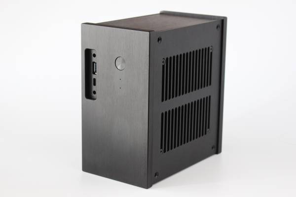 DeskMini 110/B/BB [ブラック] H110M-STX H110S1 H110S-2P用 アルミ材の削り出し Mini-STX ケース