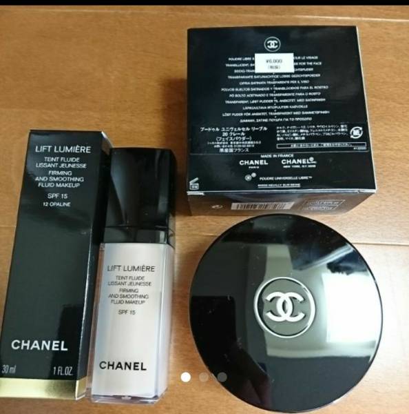 【新品未使用】CHANEL リキッドファンデーション&フェイスパウダーセット ☆ CHANEL リキッドファンデーション、フェイスパウダーセット