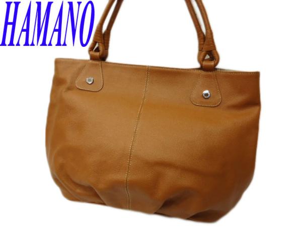 ☆未使用品☆ハマノ 濱野 Hamano レザー トートバッグ ショルダー 