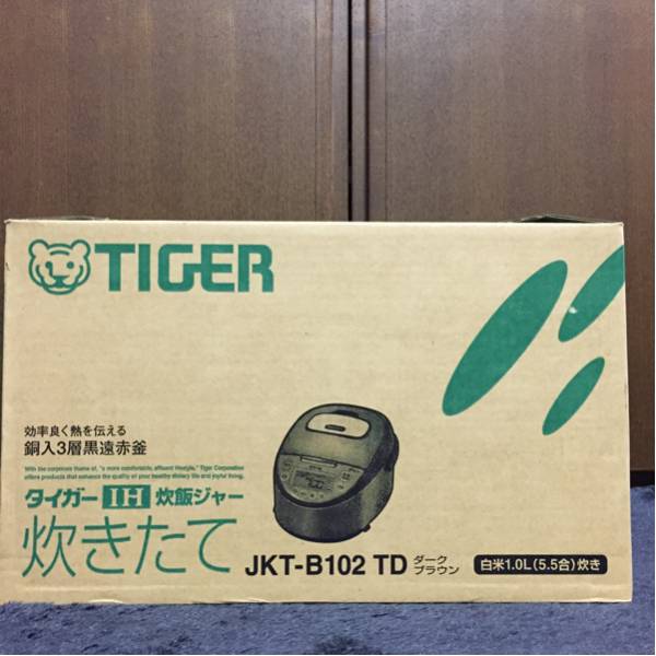 タイガー 炊きたて IH炊飯ジャー JKT-B102 1L 2018年製 TIGER - JKT