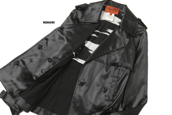ミッソーニ（MISSONI）2024-25秋冬コレクション 美品★MISSONIミッソーニ★お洒落！デザインコート黒J386 | ファッション | ELLE