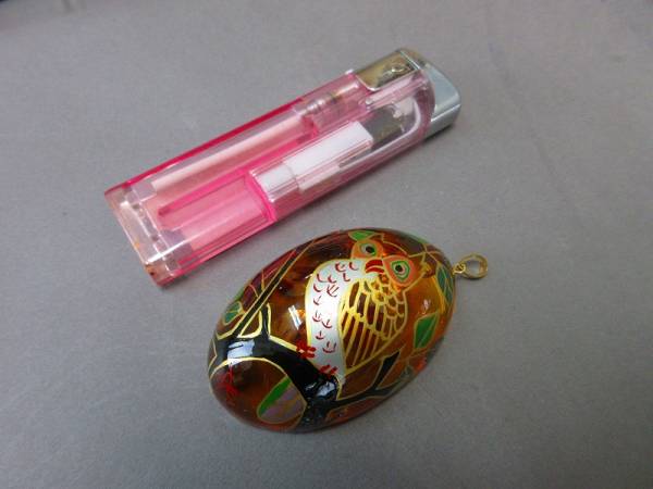 大粒琥珀 ネックレストップ ペンダントトップ バチカン k18 ☆琥珀 K18 