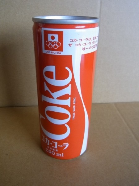 昭和55年☆コカコーラの空き缶【0319】サツキ250mlモスクワ
