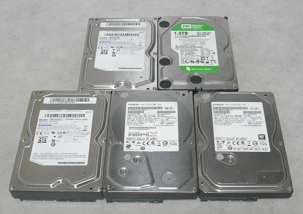 HDD SATA 1TB 3.5インチ - ジャンク ジャンク・2台セット3.5インチ 