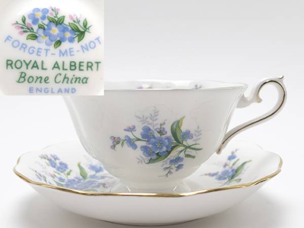 ロイヤルアルバート 忘れな草 forget 勿忘草 not me カップ - ALBERT