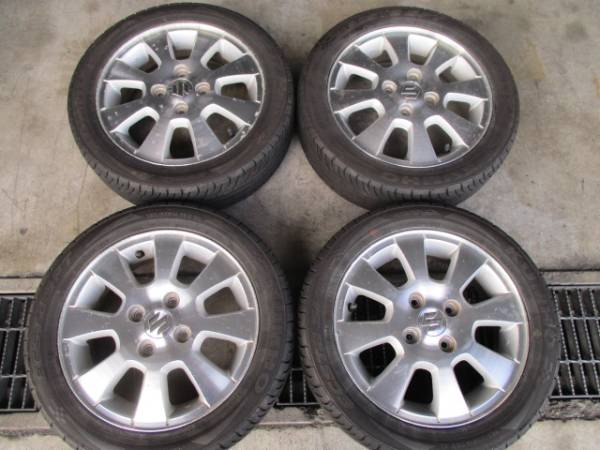 スズキ純正　アルミホイール＆サマータイヤ　165/55R14　2012年　4本セット　17-54