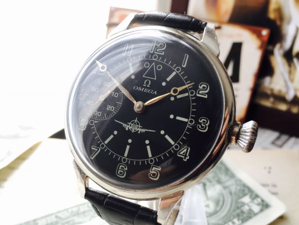 希少パイロットモデル☆オメガ【OH済/超美品】1920年代アンティーク