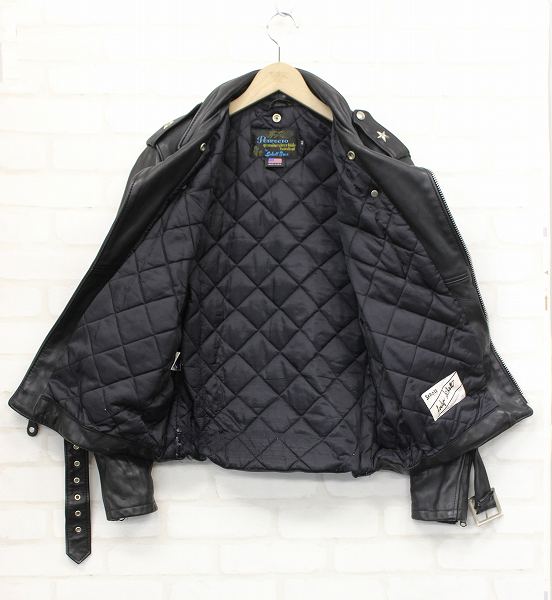 shotライダースジャケット613UA ワンスター サイズ40 黒っぽい