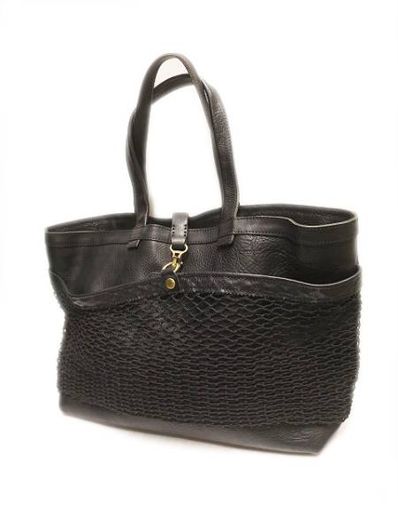 スロウ SLOW レザー トート バッグ黒ブラック■