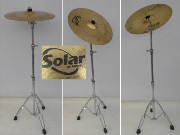 □□Solar シンバル by SABIAN 16/41cm スタンド付C□□ Solar 16⁄41cm