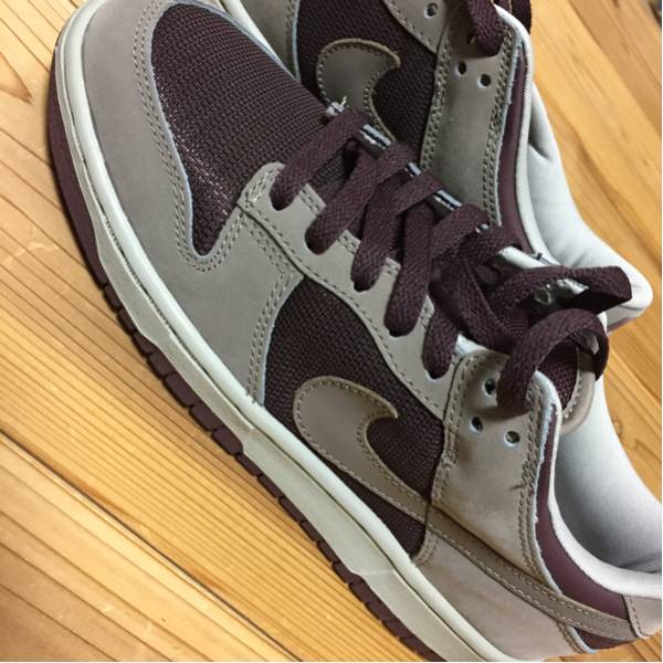 ナイキ スニーカー ダンクロー 25.5cm WMNS NIKE DUNK LOW PRO 未使用 替紐付