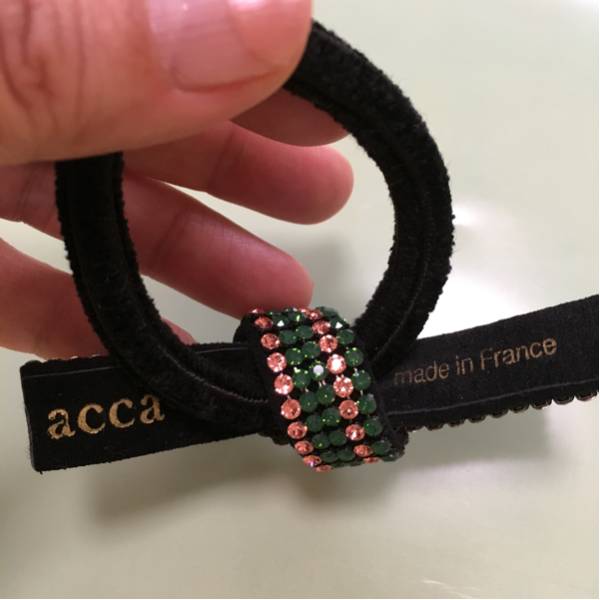 acca リボン付きヘアゴム ベージュ 【公式通販】