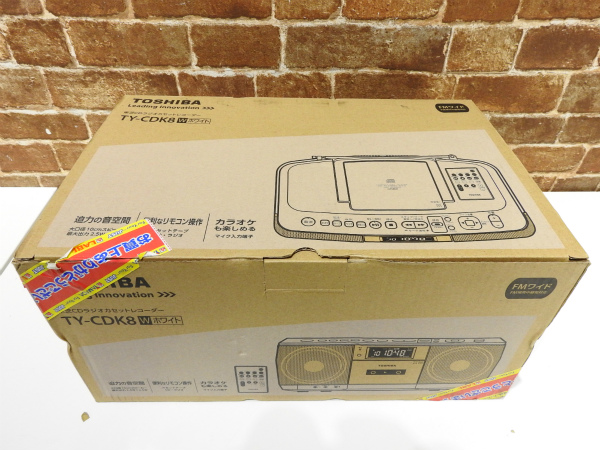 新品未使用！TOSHIBA TY-CDK8 ホワイトラジカセ 売切 未使用