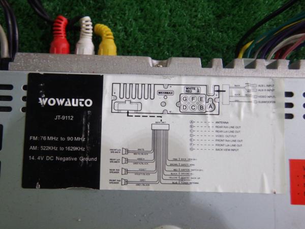 ☆1DIN DVDプレーヤー WOWAUTO JT-9112 DVDプレイヤー カーオーディオ