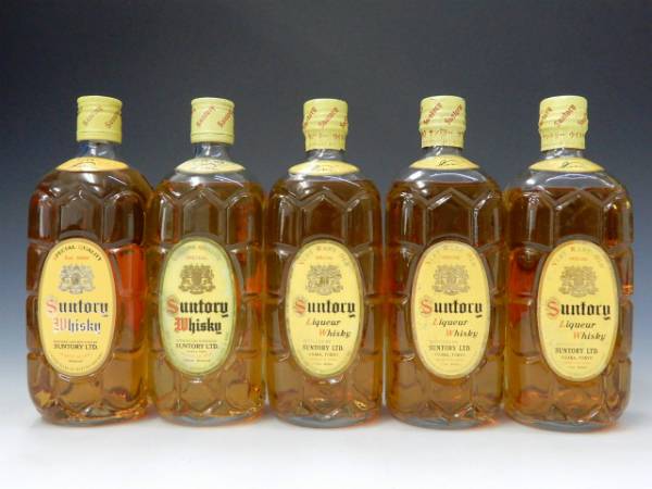 C557☆未開栓 Suntory サントリー ウイスキー 特級 角瓶 5本セット