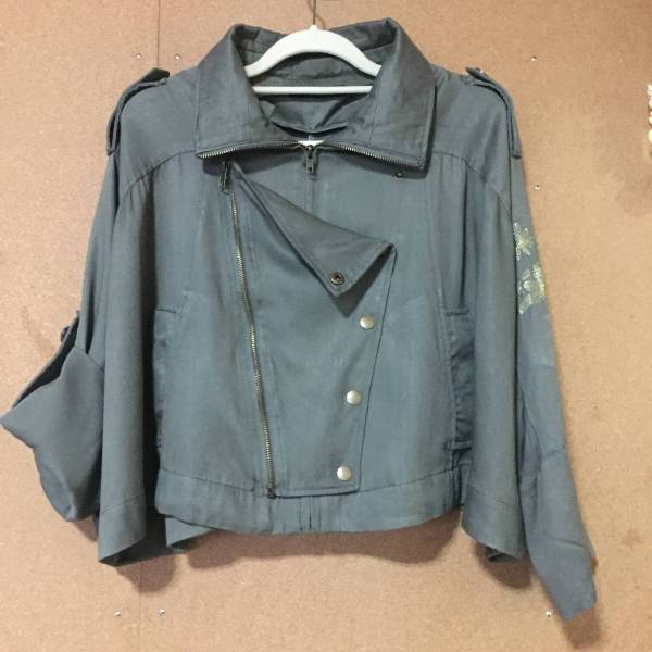 【Flower Children（フラワーチルドレン）】ゴールド刺繍ポンチョ風ジャケット*森ガール*エスニック*アジアン