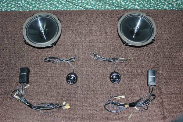 ALPINE STE-G170S スピーカー ネットワーク・ツイーター左右 ◇ALPINE STE-G170S 2way-17cmスピーカー・ツイーター・ネットワークの