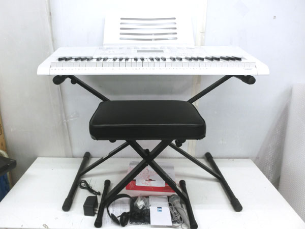 CASIO 光ナビ キーボード LK-211 スタンド 椅子 カバー セット