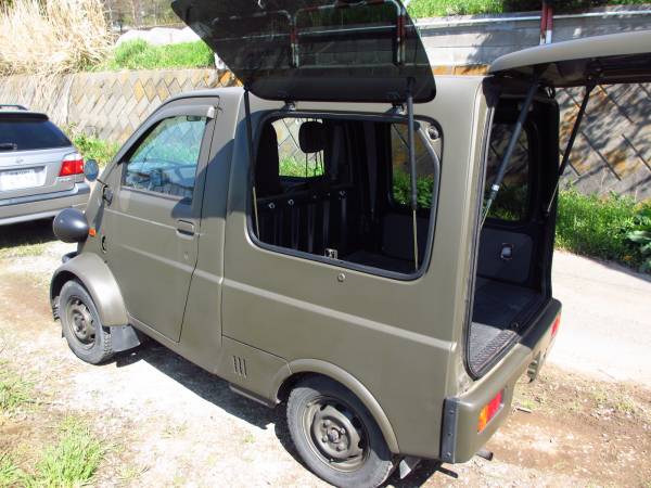 平成10年 ダイハツ ミゼット カーゴ ミリタリールック 走行8万キロ 神奈川より ミゼットii 売買されたオークション情報 Yahooの商品情報をアーカイブ公開 オークファン Aucfan Com