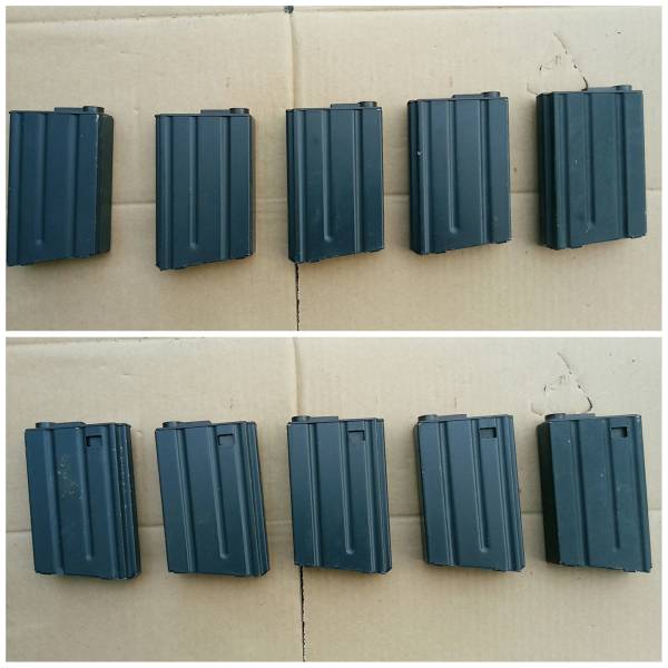 マルイ　電動M4スタンダード用　ショートタイプマガジンセット　バネ式　5本　