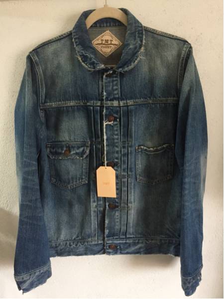 新品 1点物 TMT CLOSET ダメージリメイク加工 デニムジャケット L