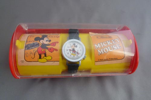 '78ビンテージ！BRADLEYムービングヘッドミッキー○ケース付稀少!!!印刷ズレ有り◎珍品です