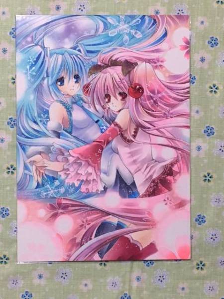 同人手描きイラスト ボーカロイド 雪ミク 桜ミク 初音ミク 手描きイラスト 売買されたオークション情報 Yahooの商品情報をアーカイブ公開 オークファン Aucfan Com