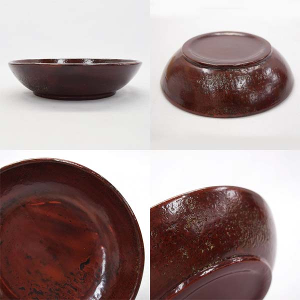 ◇ 川勝英十津 木製 うるし塗(桐) 鉢 美品 皿 和食器 漆器