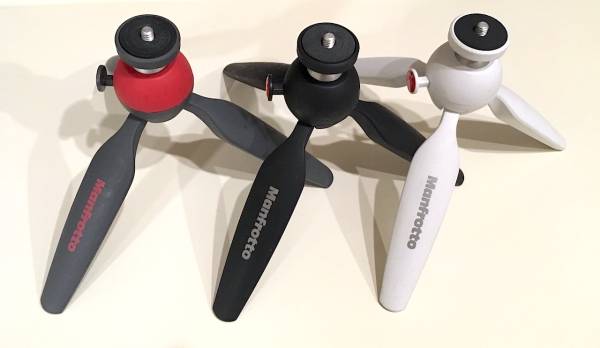 マンフロット 三脚 PIXI 3台(色)セット ミニ三脚 Manfrotto ビデオ BLACK WHITE RED 白 黒 赤 グレー MTPIXI-B MTPIXI-WH MTPIXI-RD